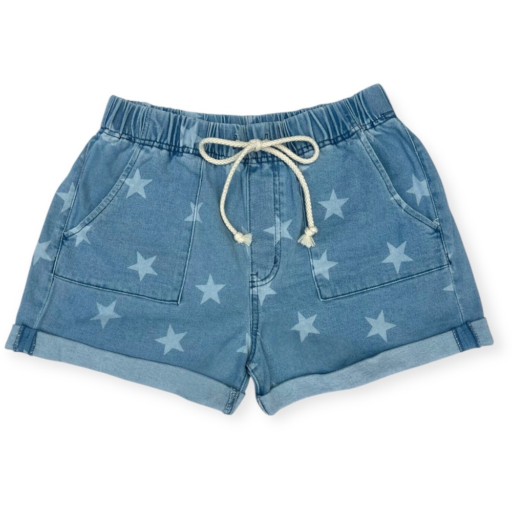 No Boundaries Star Utility 2.75” Inseam Denim Shorts | Women’s M | Juniors L